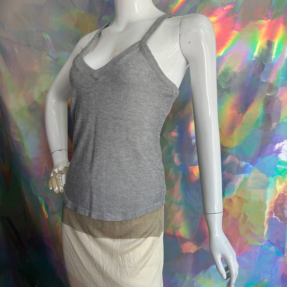 Free People Ribbed Gray Tank Top - Picture 6 of 8